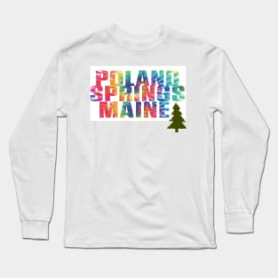 maine tie dye Long Sleeve T-Shirt